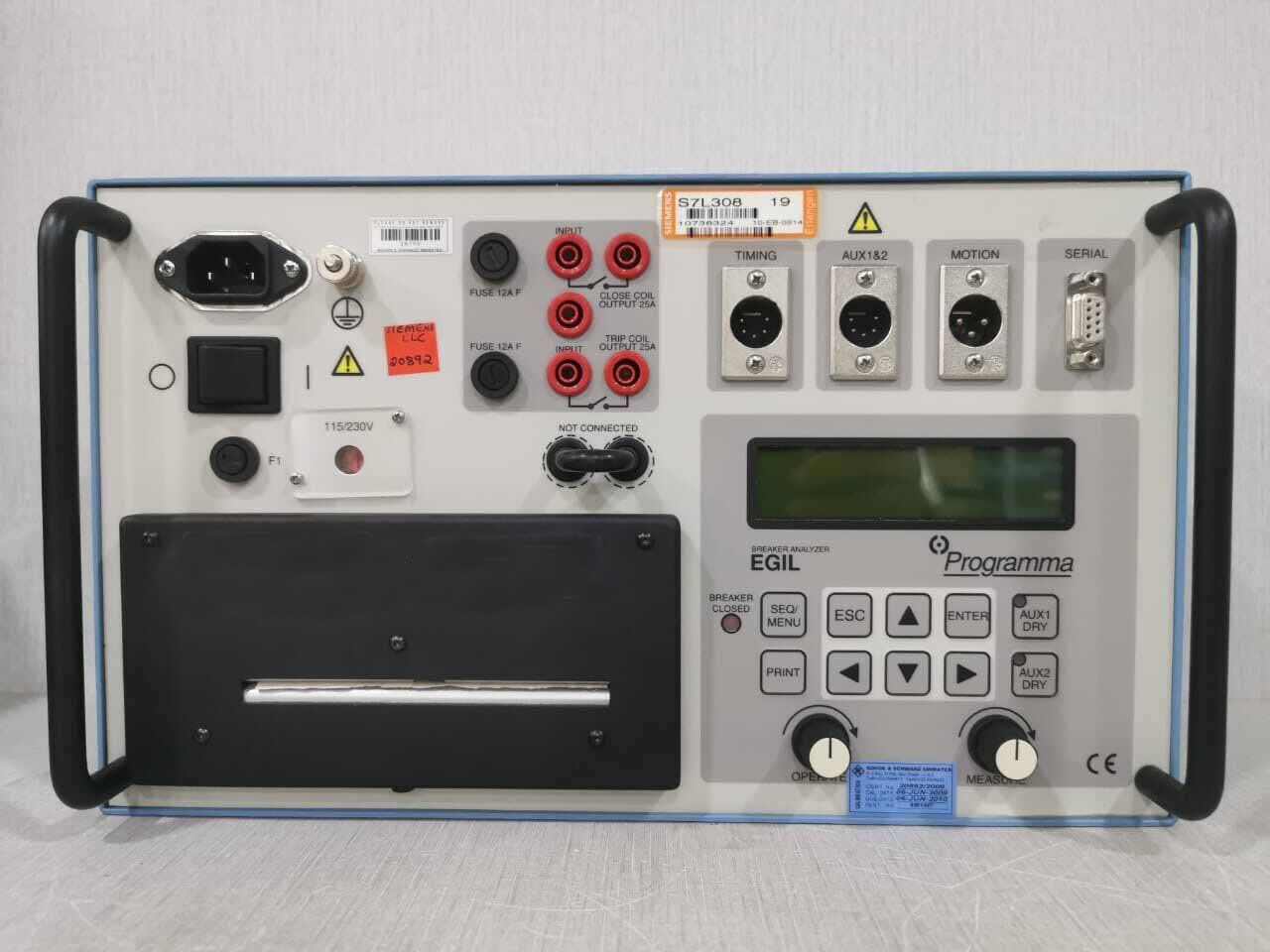 Megger Programma EGIL Circuit Breaker Test Analyzer